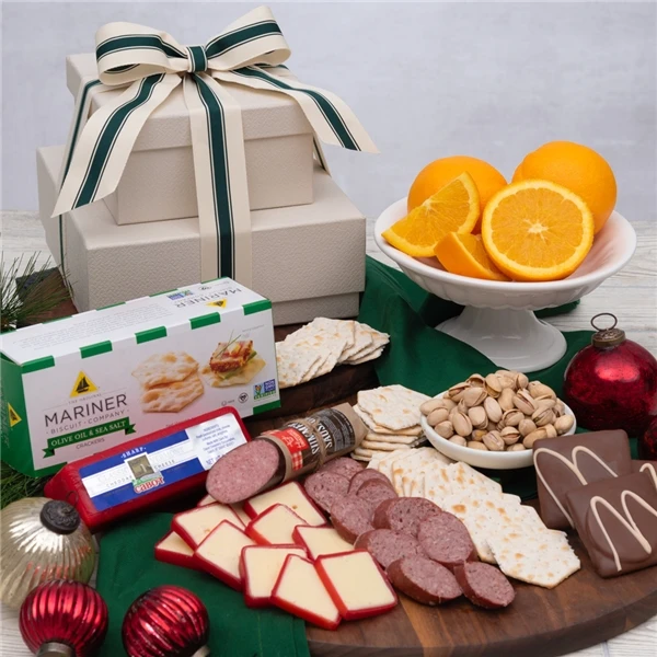 Christmas Treats Fruit Tower